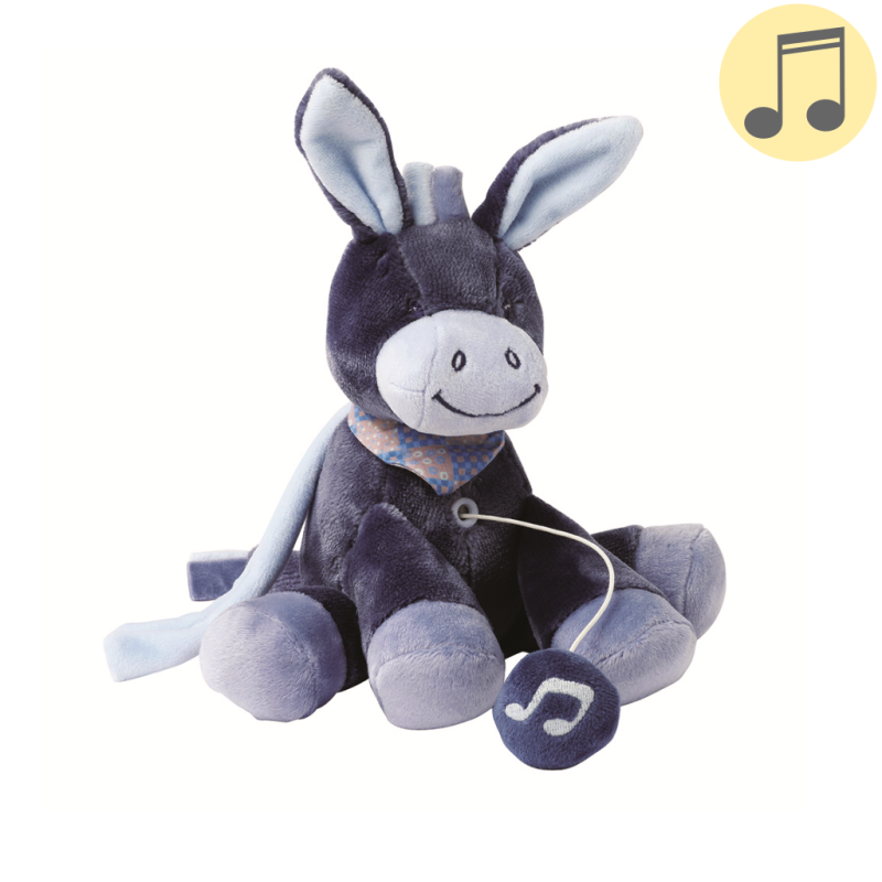  alex and bibou musical donkey blue  